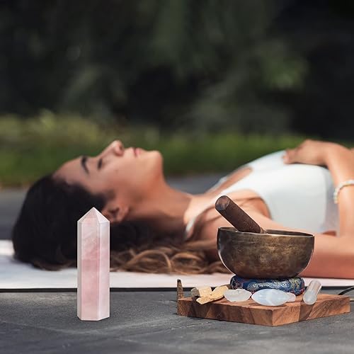 Miniatura 5 de Columna de cristal piedra de pulso grande con materias primas naturales La energía cristalina puede hacerte fortalecer la inspiración en la vida, se