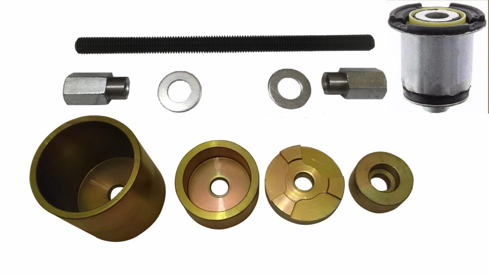 AMD TOOLS Jeu de supports d'essieu avant - Pour Renault Laguna II Trafic II - Pour Opel Vivaro