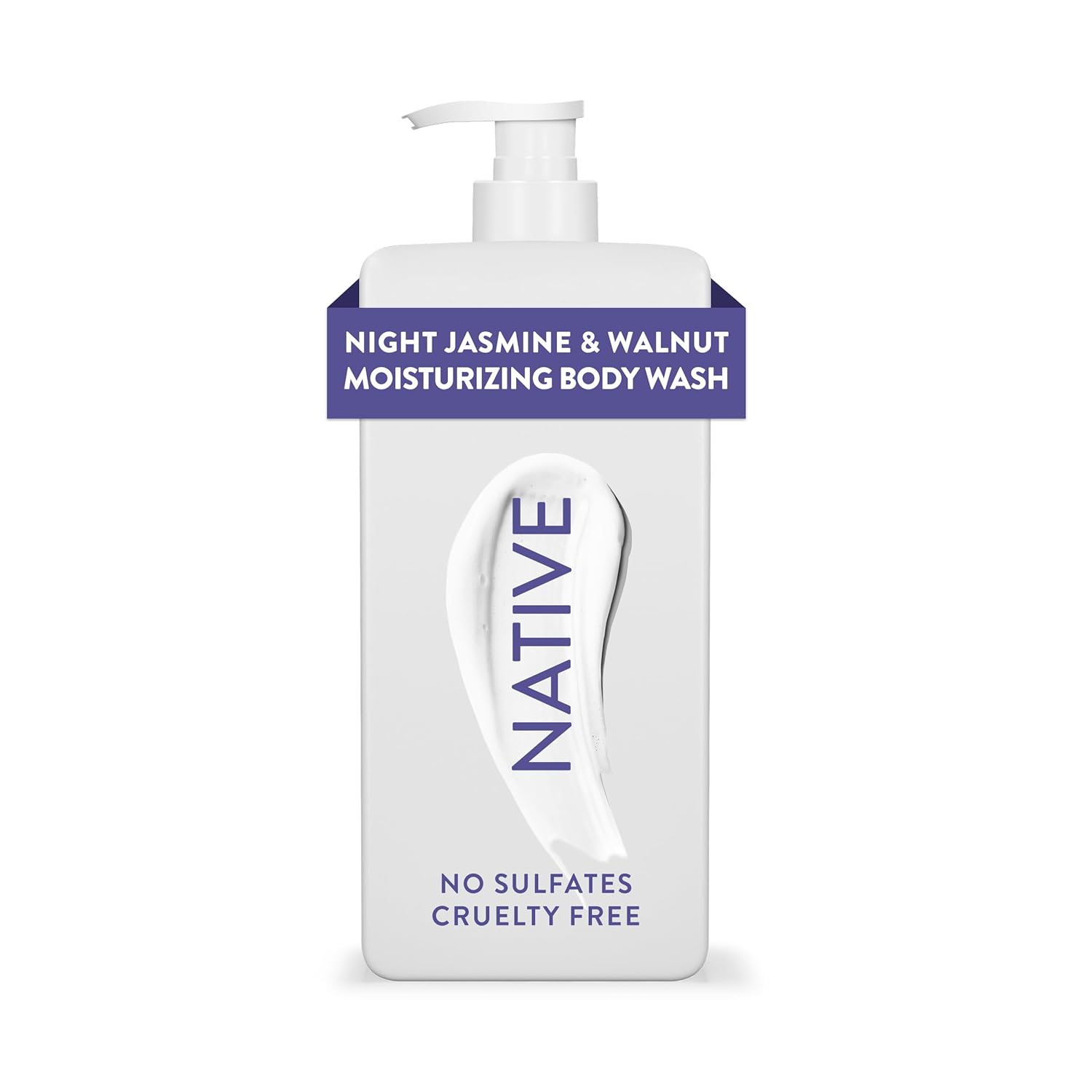 Native Moisturizing Body Wash Contains Naturally Derived Ingredients | For Women & Men, Sulfate, Paraben, & Dye Free Leaving Skin Soft and Hydrated | Night Jasmine & Walnut 18 oz Native Moisturizing Body Wash Contains Naturally Derived Ingredients | For Women & Men, Sulfate, Paraben, & Dye Free Leaving Skin Soft and Hydrated | Night Jasmine & Walnut 18 oz