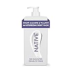 Native Moisturizing Body Wash Contains Naturally Derived Ingredients | For Women & Men, Sulfate, Paraben, & Dye Free Leaving Skin Soft and Hydrated | Night Jasmine & Walnut 18 oz