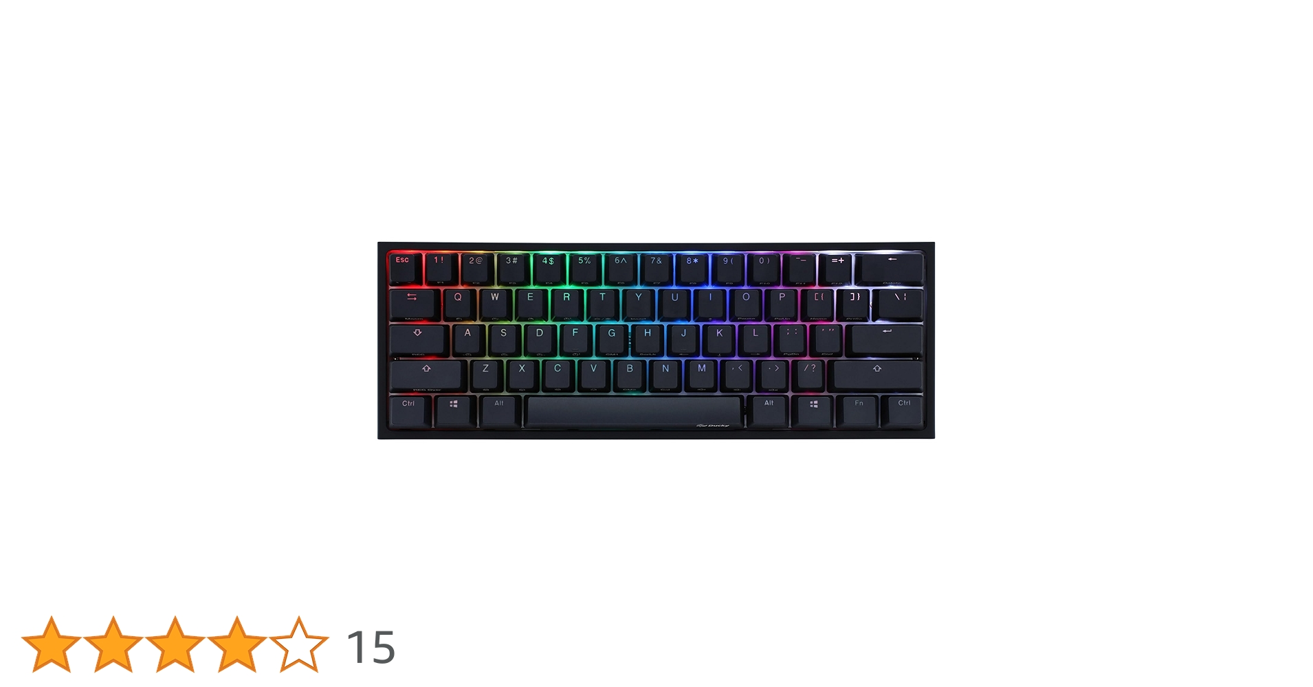 Ducky One 2 Pro Mini Mechanical Keyboard, RGB LED - Cherry