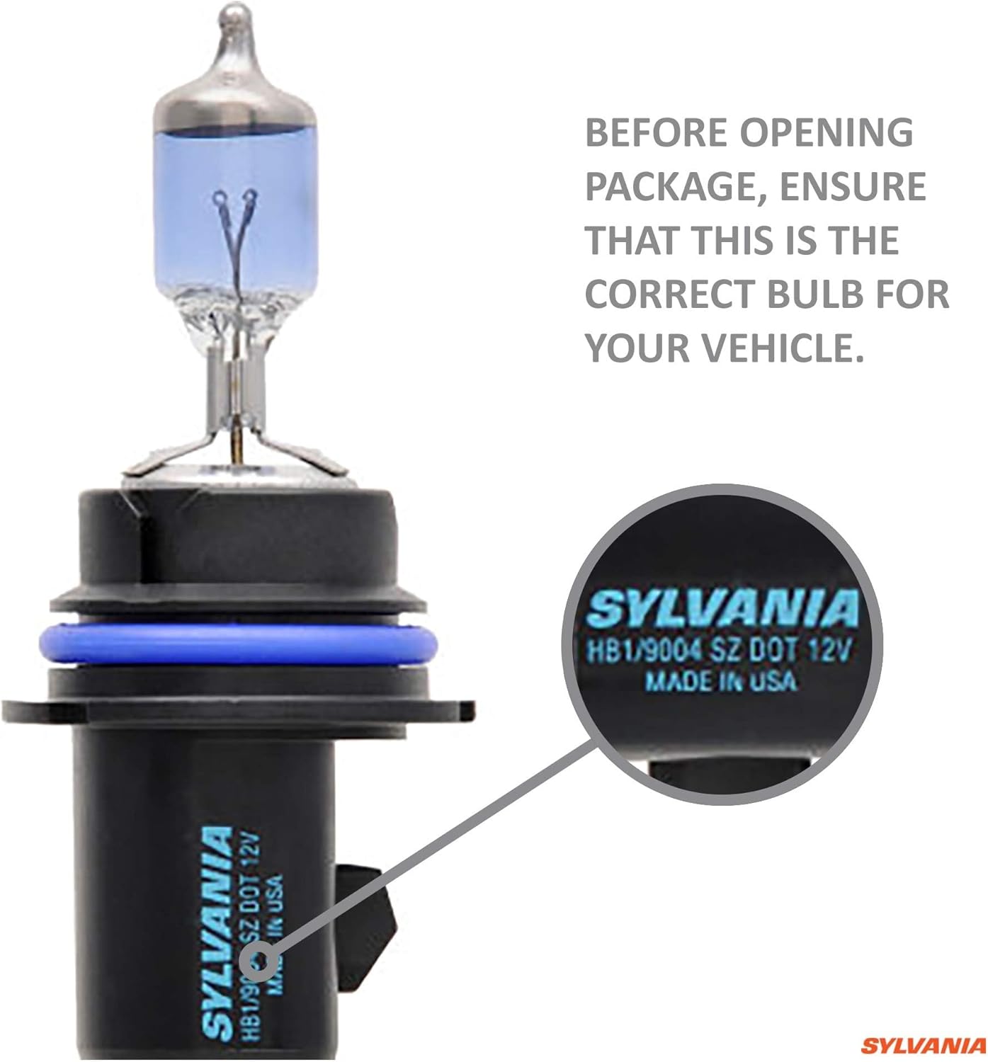 SYLVANIA - 9004 (HB1) SilverStar zXe High Performance Halogen Headlight Bulb - Bright White Light Output, HID Attitude, Xenon Fueled Technology (Contains 2 Bulbs)
