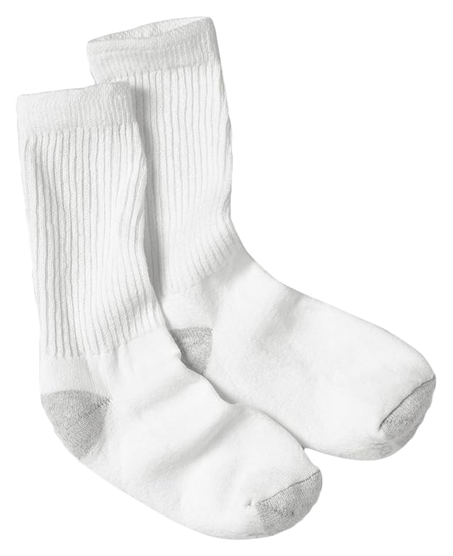 Hanes Womens Crew Socks Cushioned Socks for Women Moisture-Wicking 10-Pack