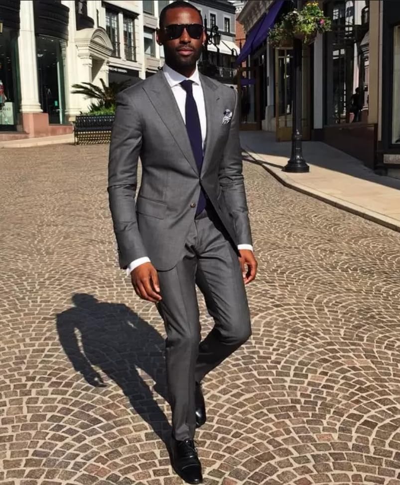 Mens Suit Jacket Mens Slim Fit Floral Embroidered Blazer Jacket Navy