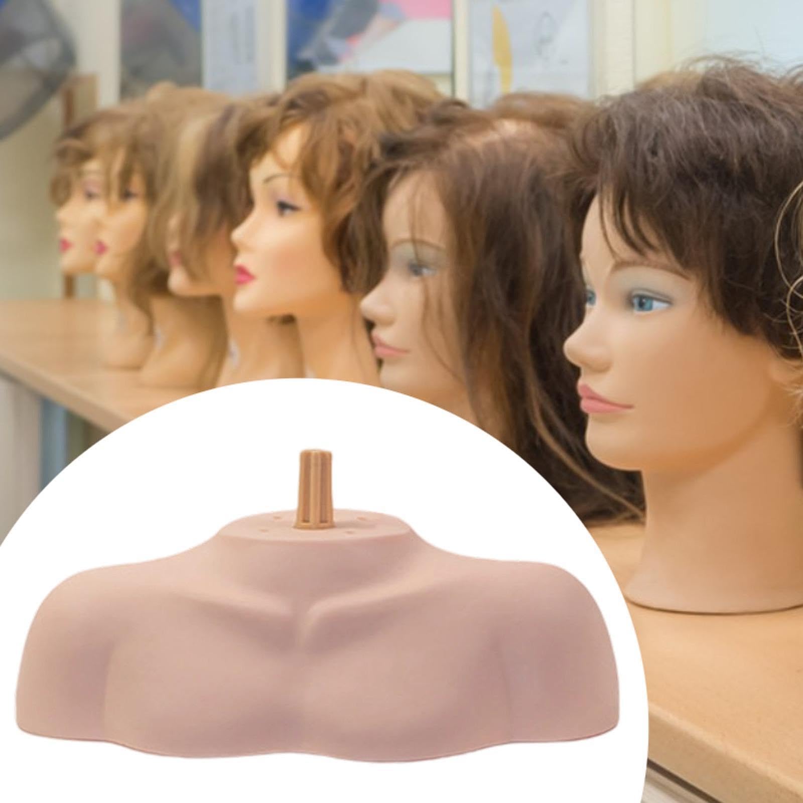 Supporto per testa di manichino, modello di spalla, manichino per cosmetologia, busto, spalla, per esercitarsi a casa, barbiere, parrucchiere, Asta Scanalata