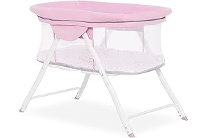 Poppy Traveler Portable Bassinet for Babies in Purple and Pink