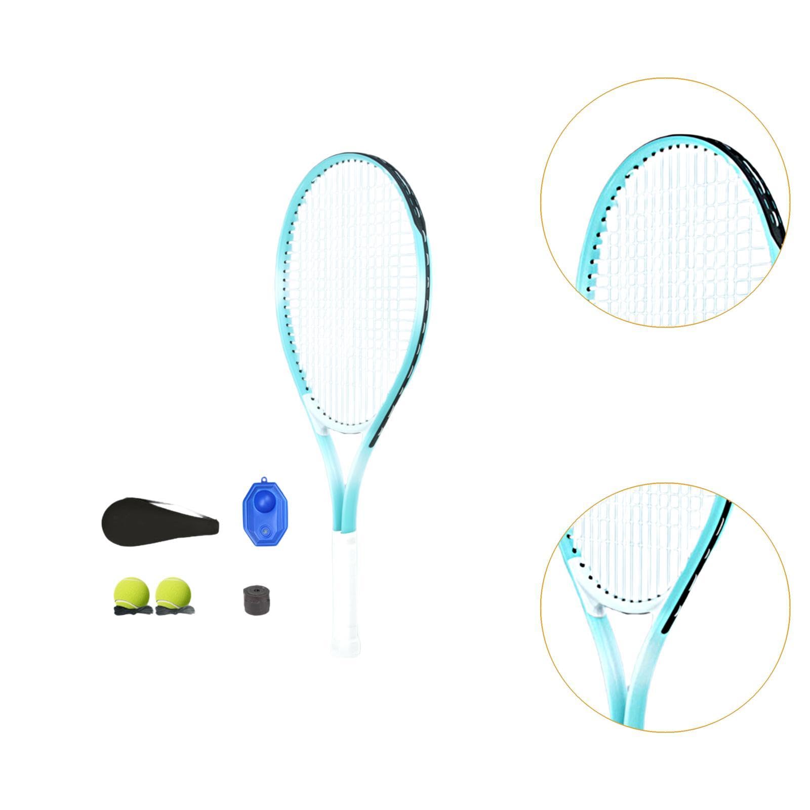 Set di Racchette da Tennis, Attrezzatura per Allenamento Tennis, Regalo Professionale E Ricreativo con Allenatore di Tennis E Palline Rimbalzanti per