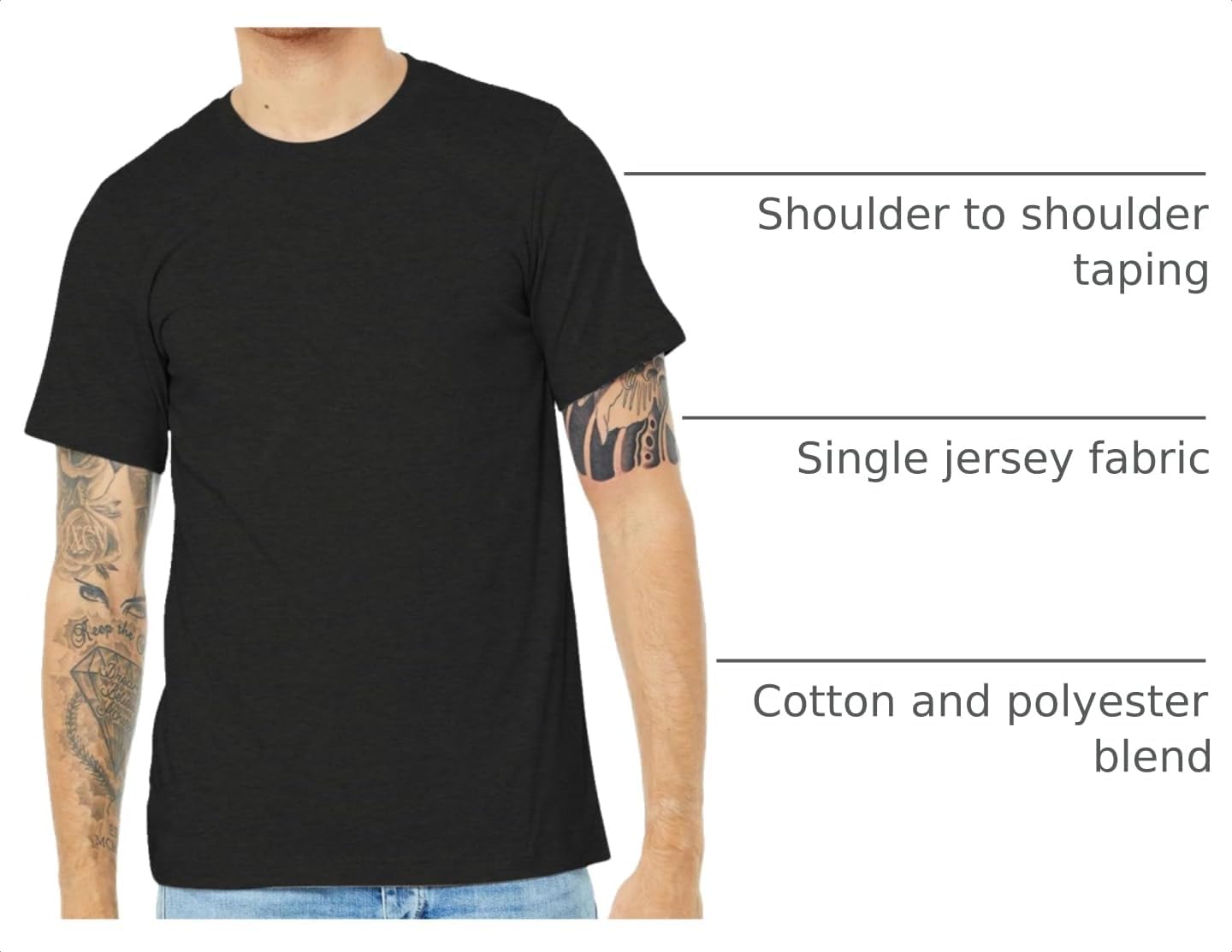 Bella + Canvas Adults Unisex Heather CVC T-Shirt image 2