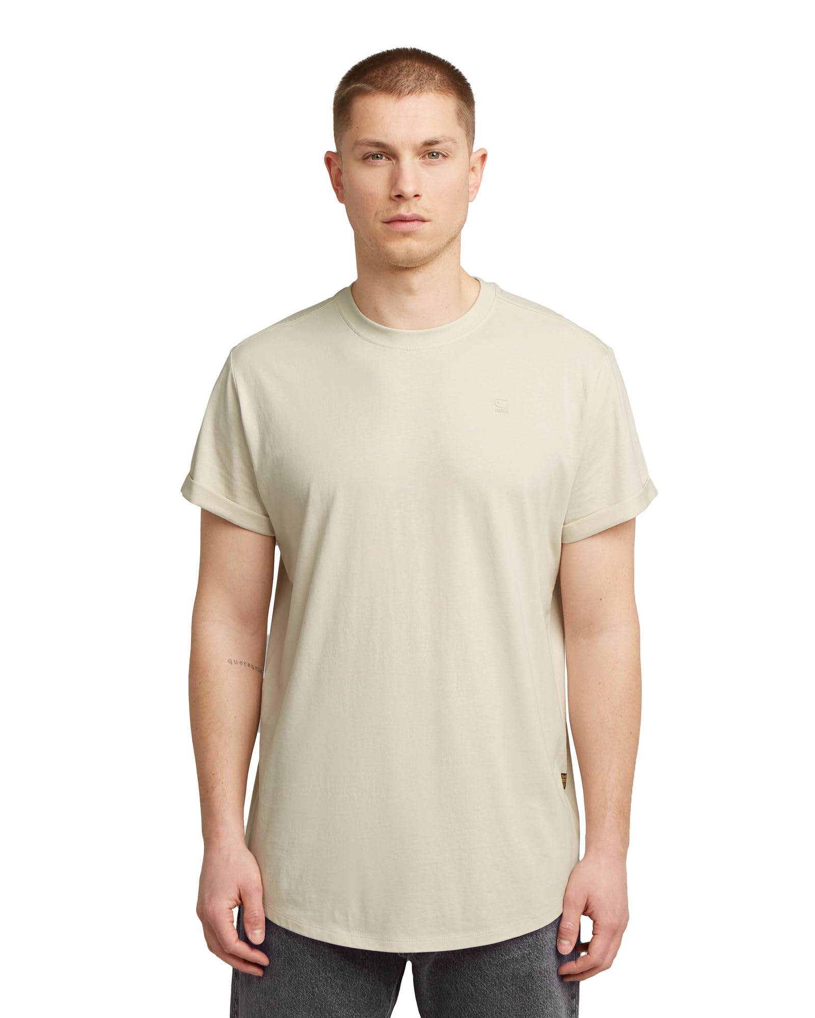 G-STAR Lash Jersey T-Shirt Uomo, Beige (Whitebait D16396-B353-1603), L-image