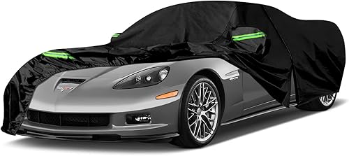 Fundas impermeables para automóvil de repuesto para Corvette C6 2005-2013, 6 capas para todo tipo de clima, ajuste personalizado, con puerta con