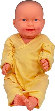 qzzXoq Newborn Human Training Model, Baby Care Model 20.5 Inches Life-Size Limbs Head Rotate Simulate Infant Care Training with Clothing, for Obstetrics Gynecology and Midwifery TeachingGirl