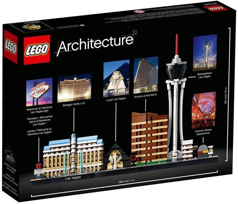 LEGO Architecture Skyline Collection Las Vegas Building Kit 21047 (487 Pieces)