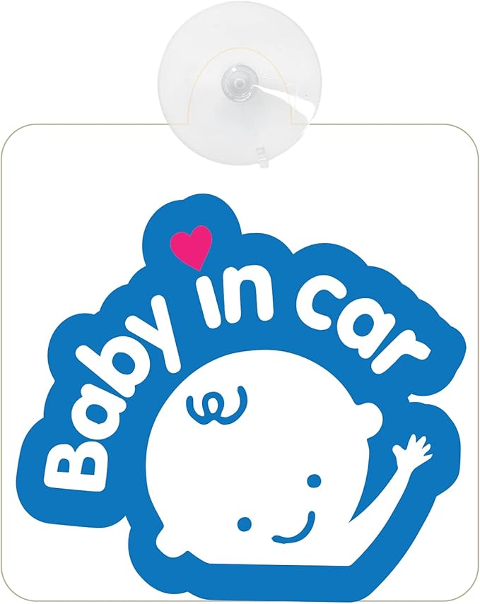 セーフティサイン Baby Board Car In Iタイプ On あおり運転 イラスト サングラ 吸盤タイプ 対策 赤ちゃん 最大 Offクーポン In