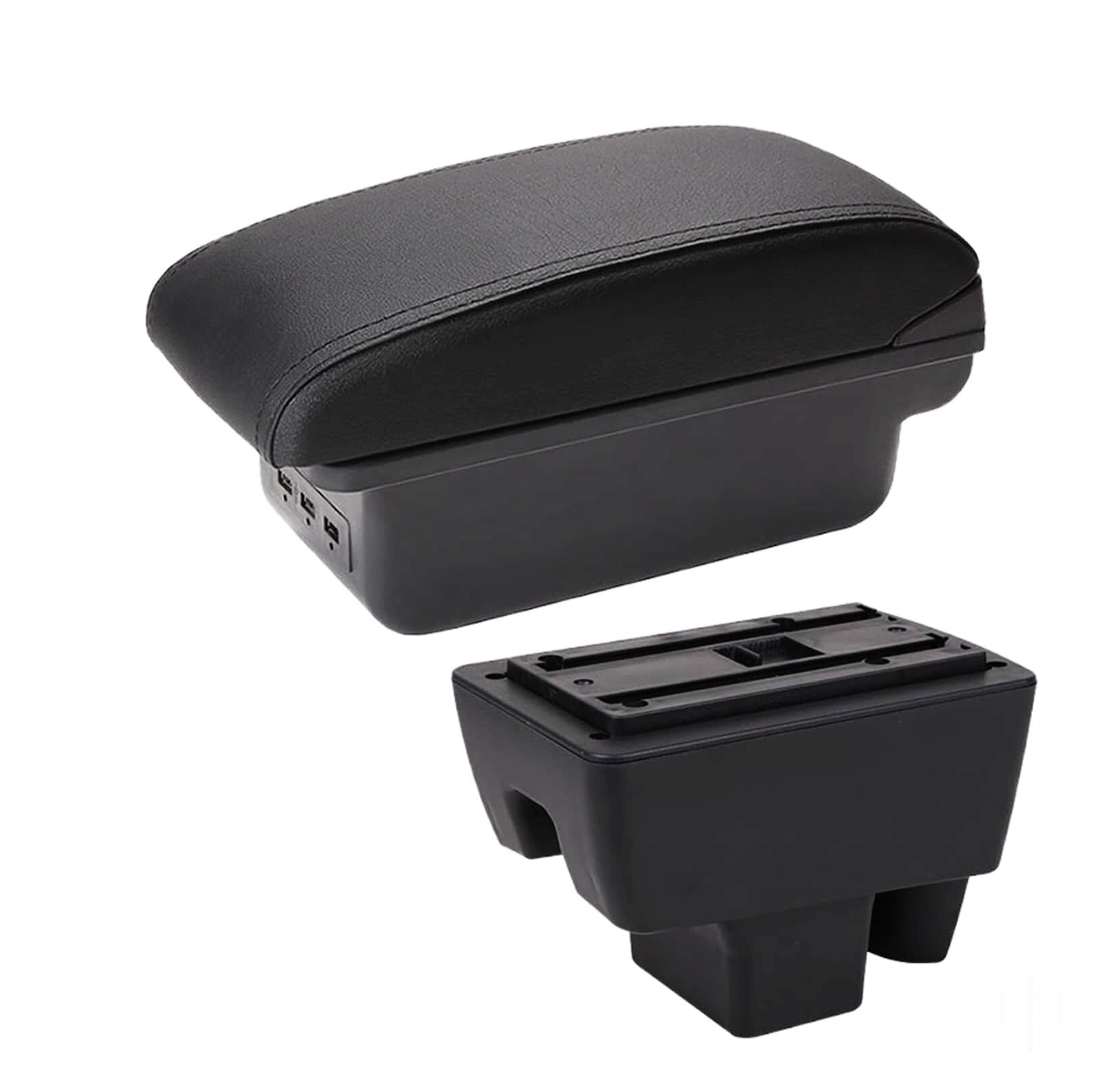 GTDTKGANAK Storage Box For Vw For Polo 2020-2021 Retrofit Armrest Storage For Box(B2 3usb)