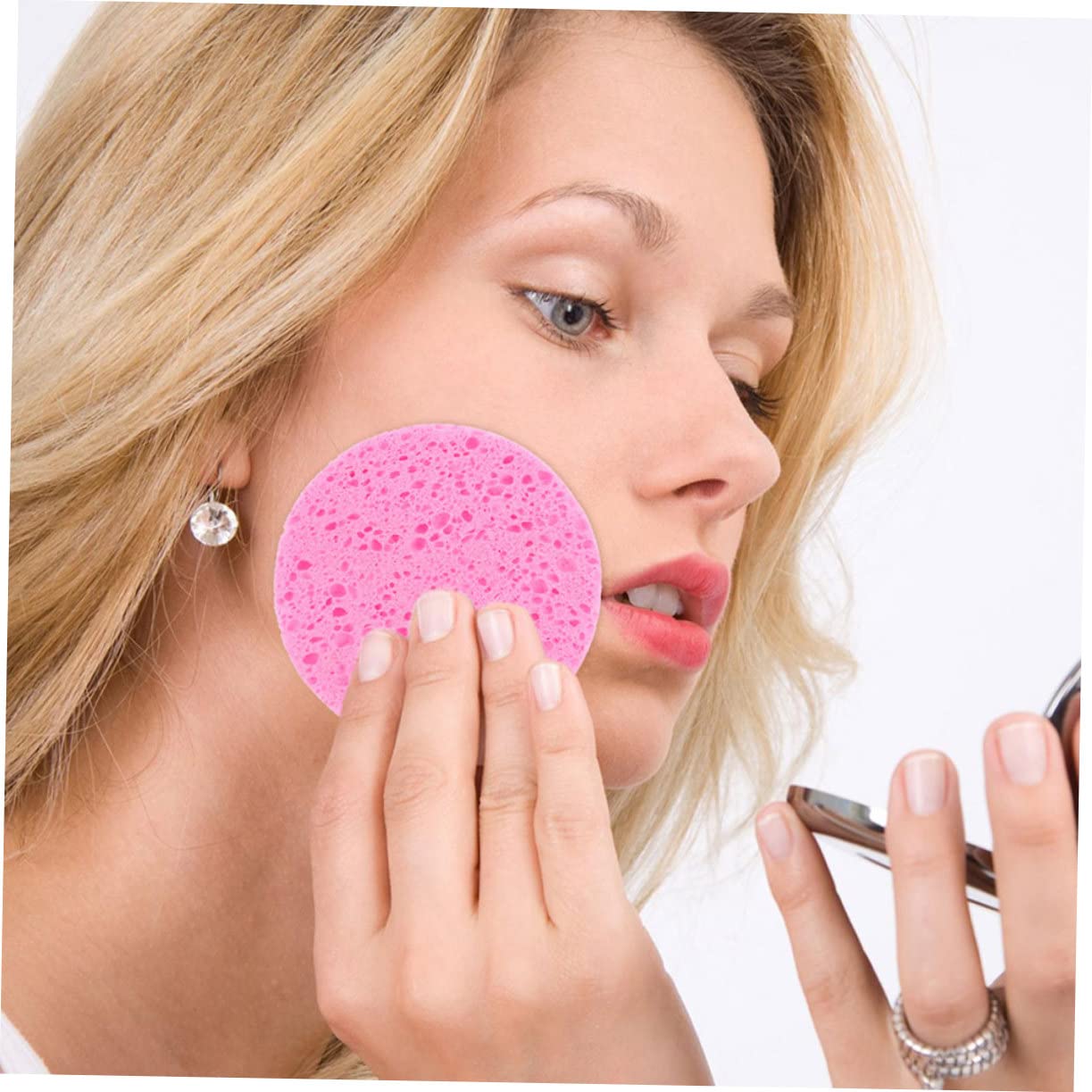 90 Esponjas Limpiadoras De Pulpa De Madera, Prácticas Herramientas Para El Lavado Facial, Esponjas Faciales Redondas, Almohadillas Limpiadoras Faciales, Esponjas Comprimidas,