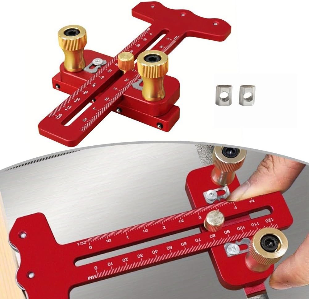 Woodworking Table Saw Jig with 3 Pulley Design for Simple Adjustments and Repetitive Cuts