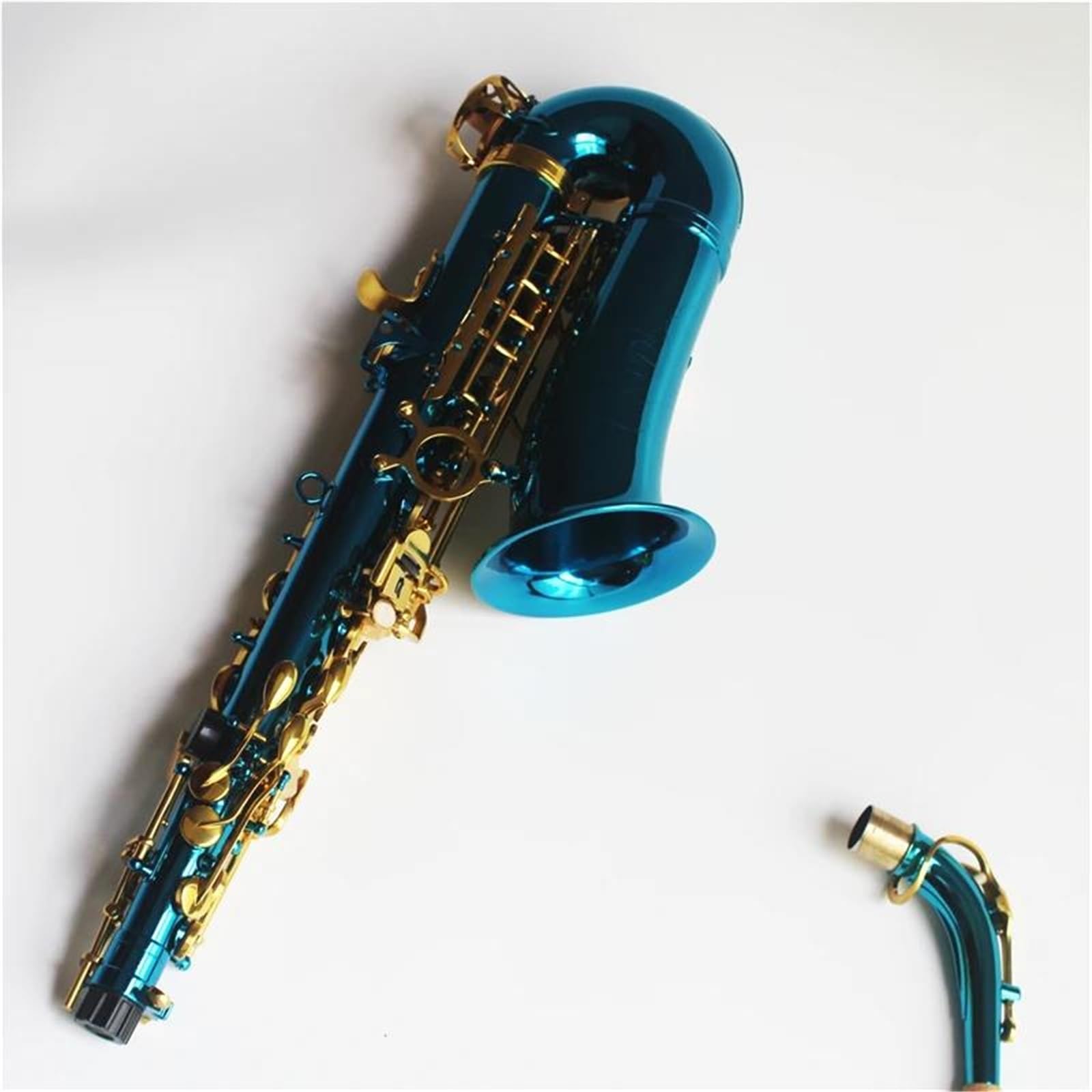 Sassofono Contralto Placcato In Nichel Blu Per Strumenti A Fiato Sassofono