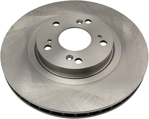 Miniatura 4 de TRQ Kit de pastillas de freno y rotor de cerámica delantera con productos químicos compatibles con Honda CR-V CRV 05-06