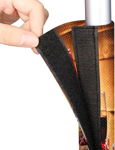 Vista 66 de Juego de 2 fundas para manijas de puerta de refrigerador con uvas de vino tinto, protector para nevera, microondas, estufa, horno, lavavajillas Vino