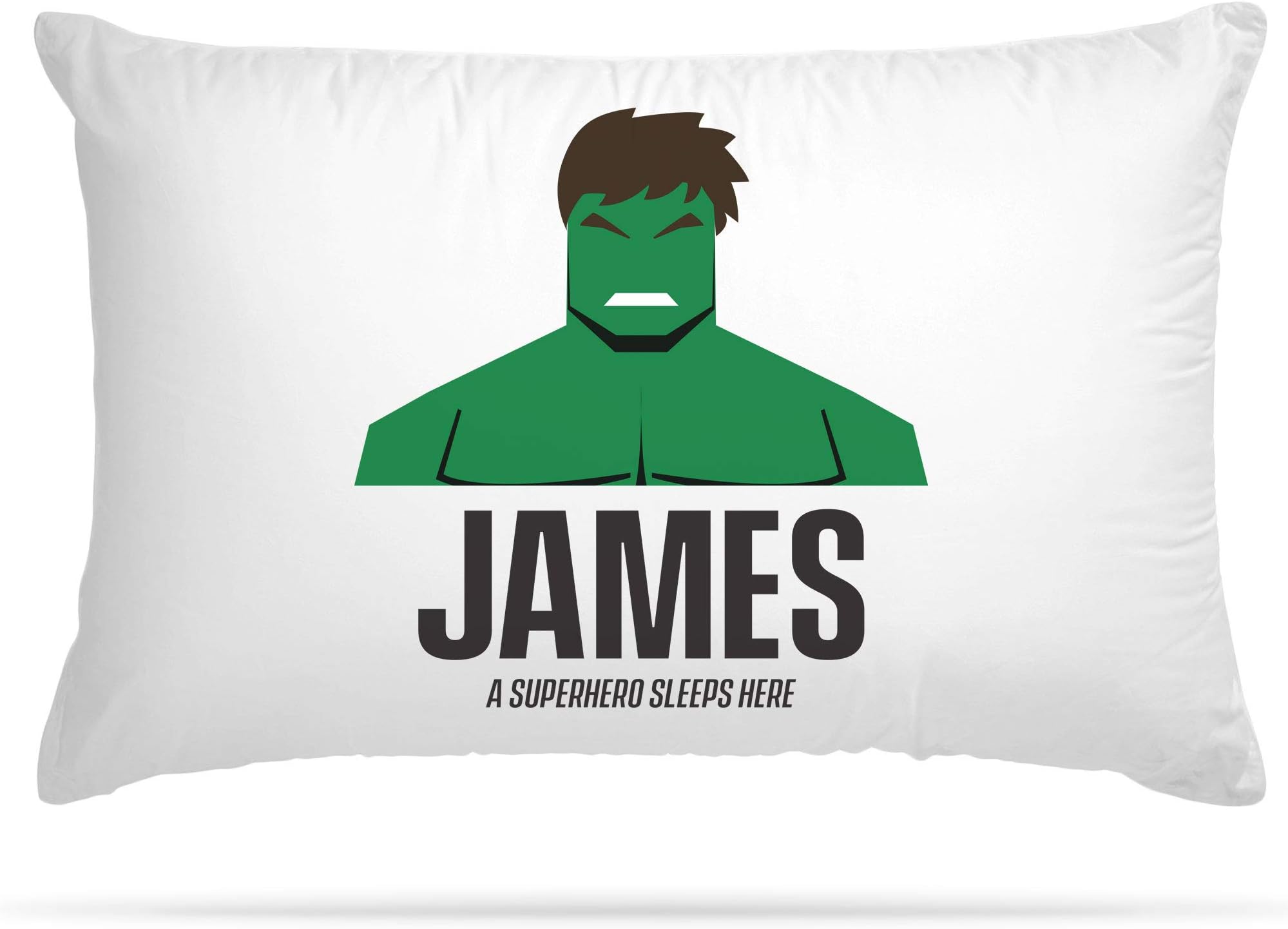 Personalised Pillow Case 15 Different Superhero Any Name Print Gift for Kids Bedroom Decoration Boys and Girls (HLK)