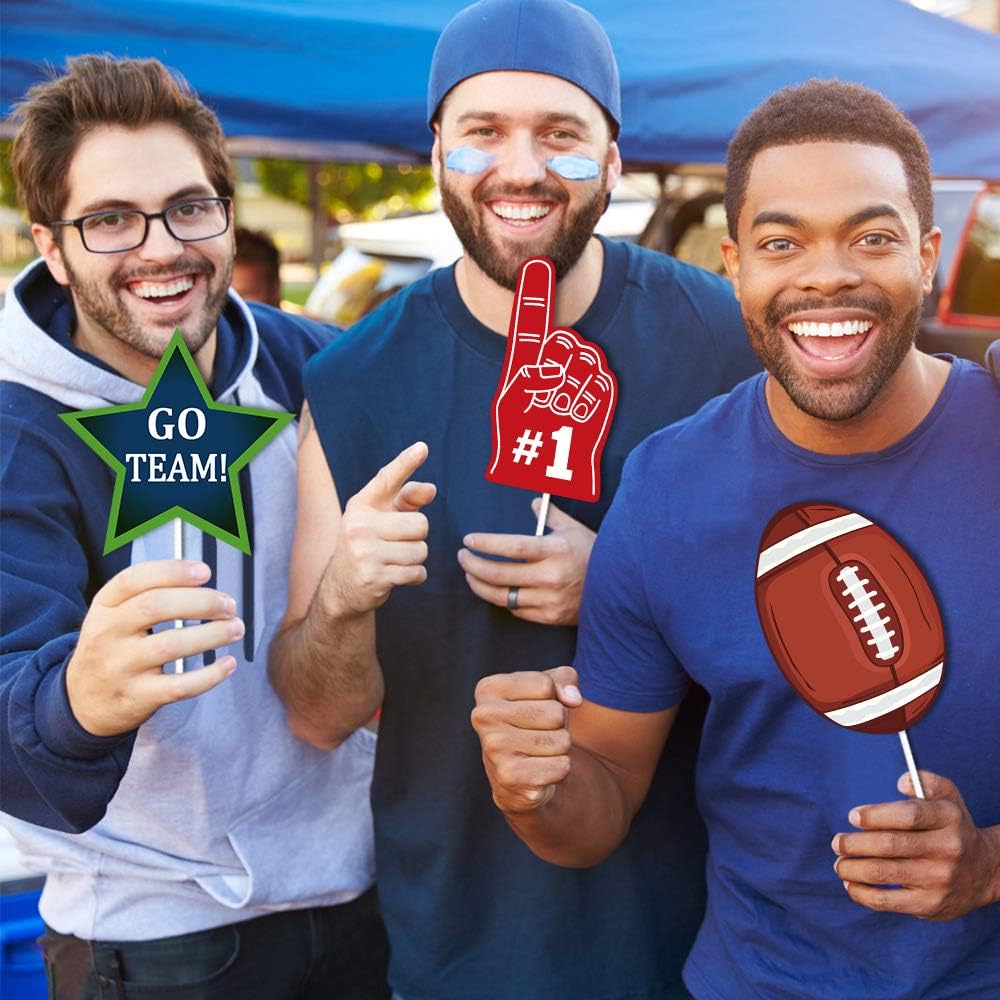 42Pcs Football Photo Booth Props Kit Game Day Decorations Sport Game Day Party Supplies Decorations - Image 6