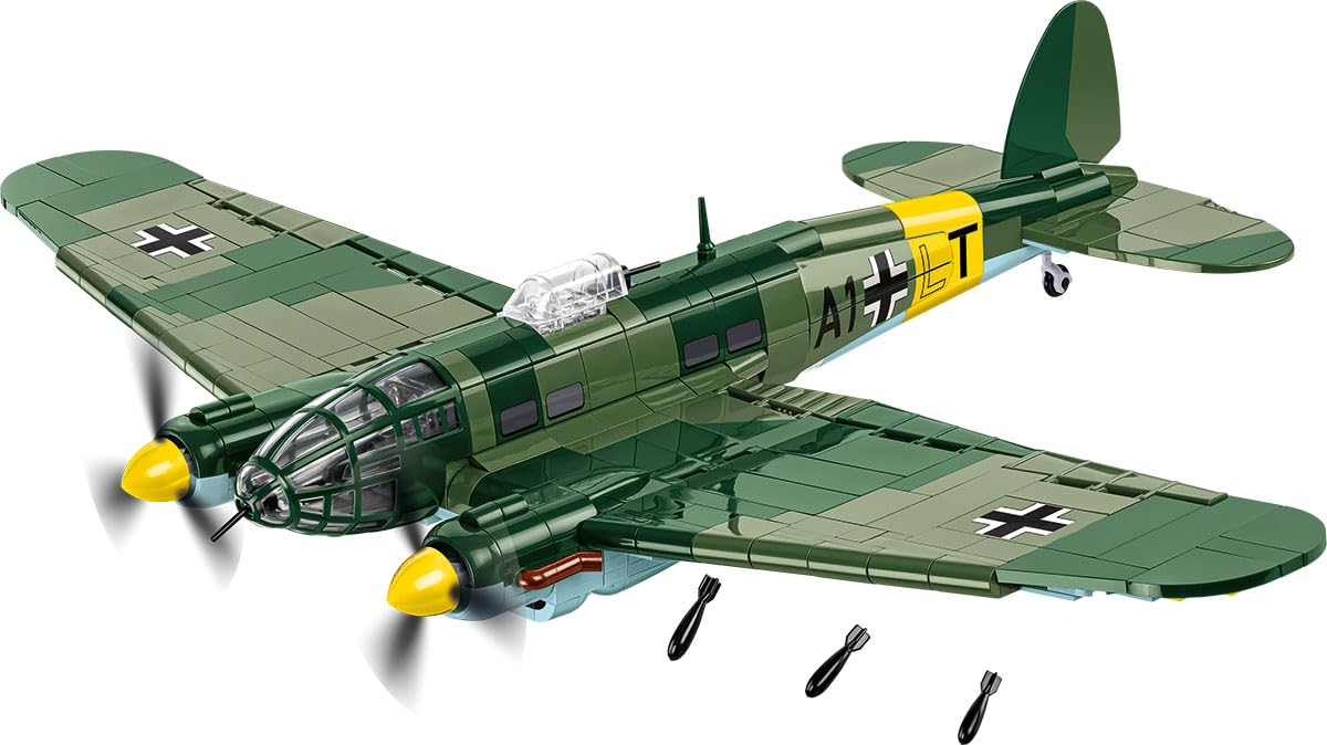COBI 5772 Heinkel He 111 H-3 HC WWII 1:48 Brick Model Plane Kit 788pcs