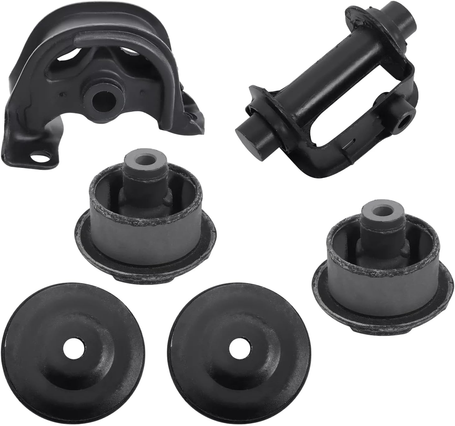 BestParts Full Set of 6 Diff Differential Mounting Mount Upper & Lower Kit Compatible with Honda CRV I (RD) 1995-2001 Replace 50721-SH9-901, 50716-SR7-J00, 50713SWA000