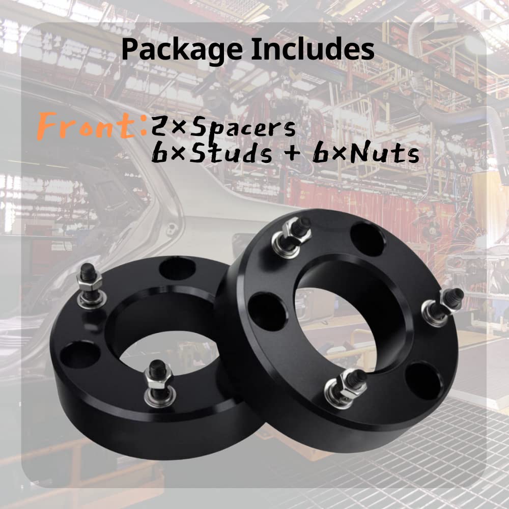 JINGLING Kits de suspensión de aluminio Avant de 2 "para JAC T8 para JAC Frison T8 para KMC T8 Raise Adapter Strut Spring 2pcs (Avant)