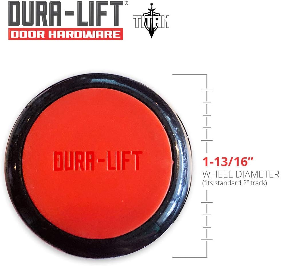 Titan Premium 2 in. Sealed 6200ZZ Nylon Garage Door Roller with 4 in. Corrosion Resistant Stem (10-Pack) : Tools & Home Improvement