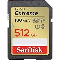 SanDisk 512GB Extreme scheda SDXC + RescuePro Deluxe fino a 180 MB/s UHS