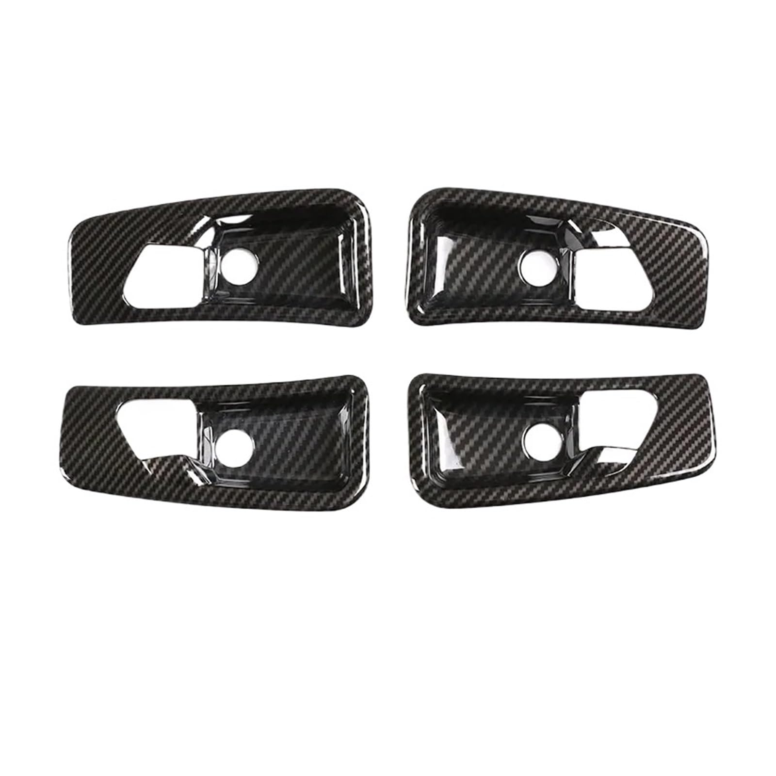Car Interior Sticker ABS Car Inner Door Handle Bowl Decoration Cover Stickers for Benz for G Class for W463 07-18 Accessorie(Carbon Fiber)