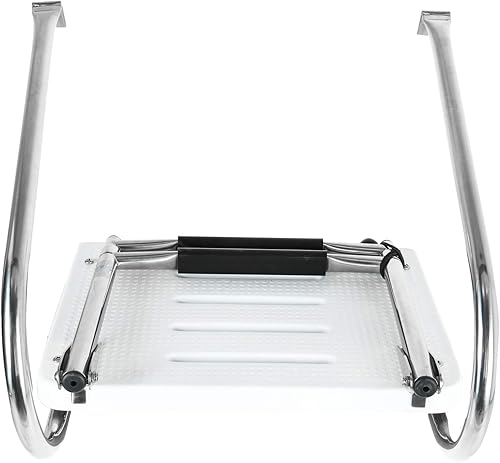 Miniatura 5 de YaeMarine Escalera de plataforma de natación de 2 escalones, escalera de acero inoxidable para barco debajo del montaje, escalera telescópica para