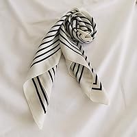 Vista 242 de FONYVE - Pañuelo de satén sedoso de tamaño mediano para mujer, cuadrado, 27.5 x 27.5 pulgadas