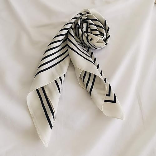 Miniatura 242 de FONYVE - Pañuelo de satén sedoso de tamaño mediano para mujer, cuadrado, 27.5 x 27.5 pulgadas