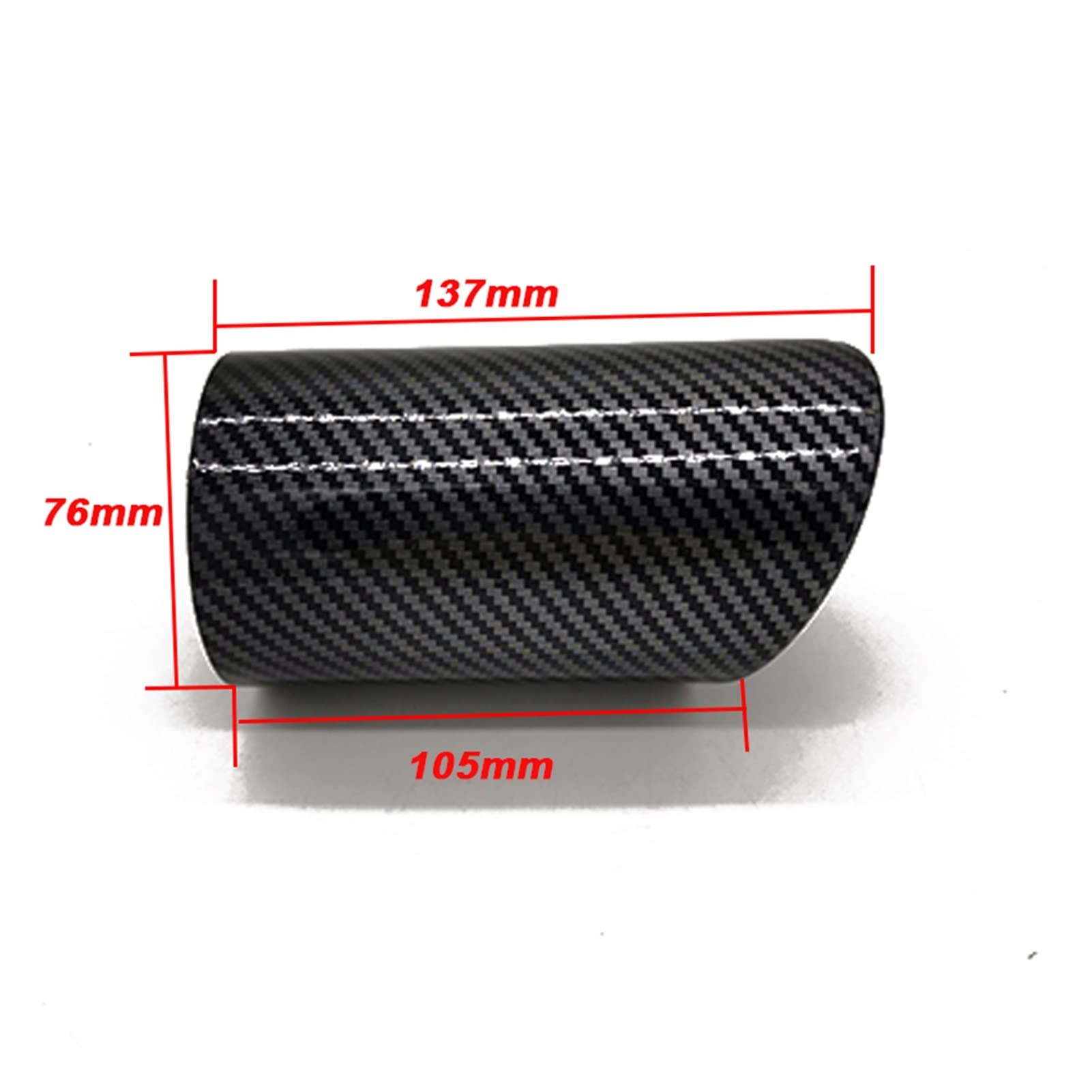 Auspuffblenden Für Audi Für A3 Für 8V Für 8P Für A4 Für B8 Für A1 Für Q5 Für A5 2 Stücke Auto Auspuff Endrohr Abdeckung Auto Zubehör Auspuffrohr (Farbe : Gloss Black)