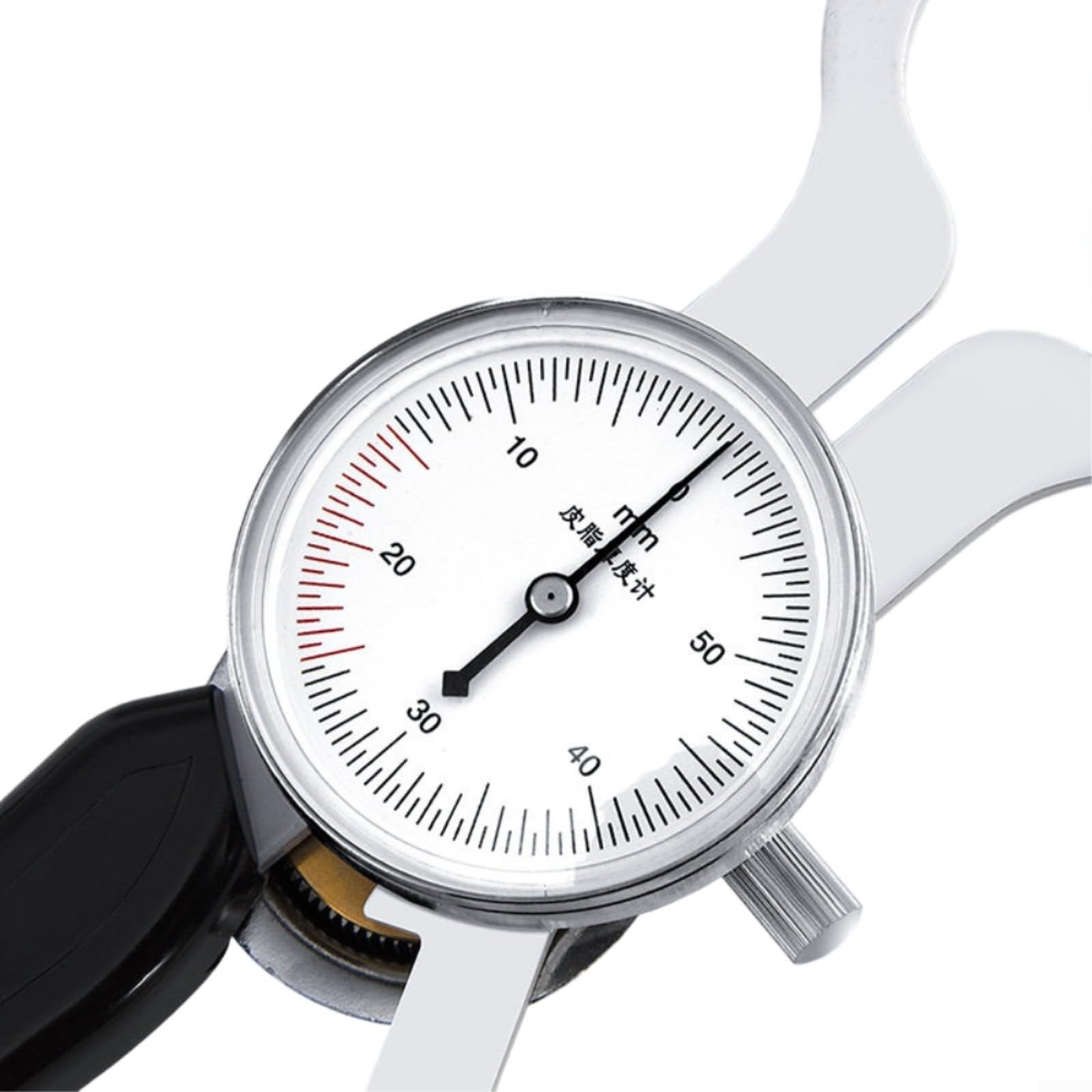 Körperfett-Messschieber, Hautfalzen-Dickenmessgerät mit präziser 0,03 mm Genauigkeit und 0–60 mm Bereich für BMI und Gesundheitsüberwachung, leicht, tragbar