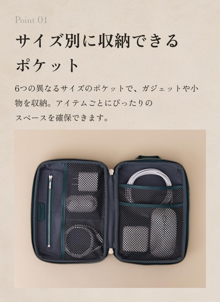 OKさん専用】レザー製 グレーポーチ ファスナー付き OKさん専用