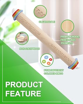 Wooden Rolling Pin Set 1