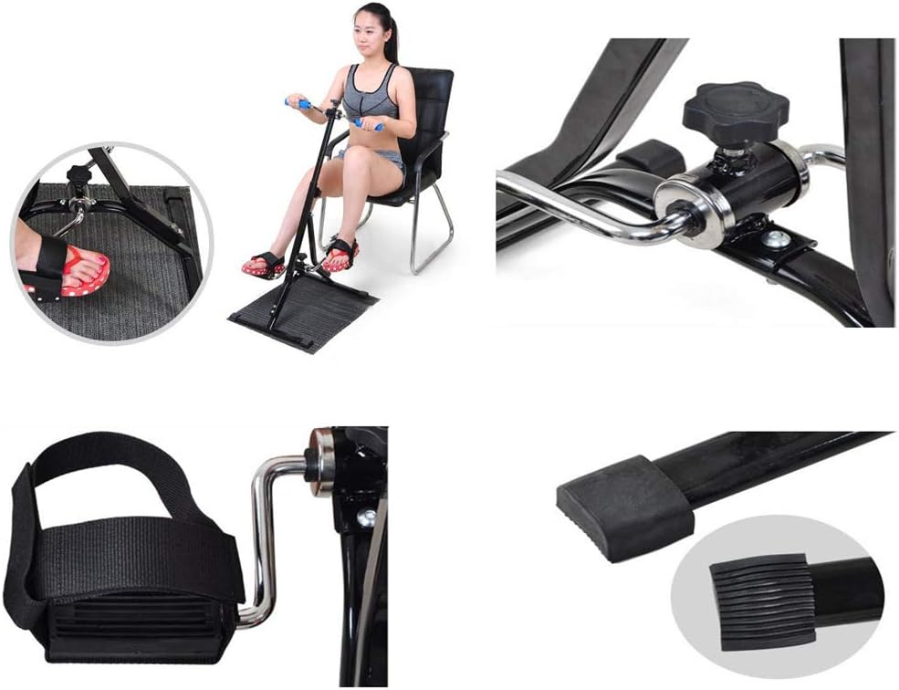Pedal Exerciser Adjustable Resistance Arm & Leg Fitness Training Machine for Extremity Exercise Bike