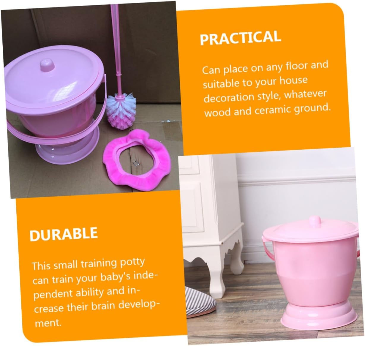 ULTECHNOVO Unisex Travel Urinal Bottle for Boys and Girls Portable Urine Container Lid for Camping and Outdoor Activities Easy to Use Chamber Potty for Boys and Girls