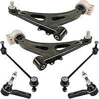 Vista 174 de Detroit Axle - Kit de extremo delantero para Chrysler 300 Dodge Charge 2011-2018 Challenger, 2 brazos de control traseros inferiores, 2 barras