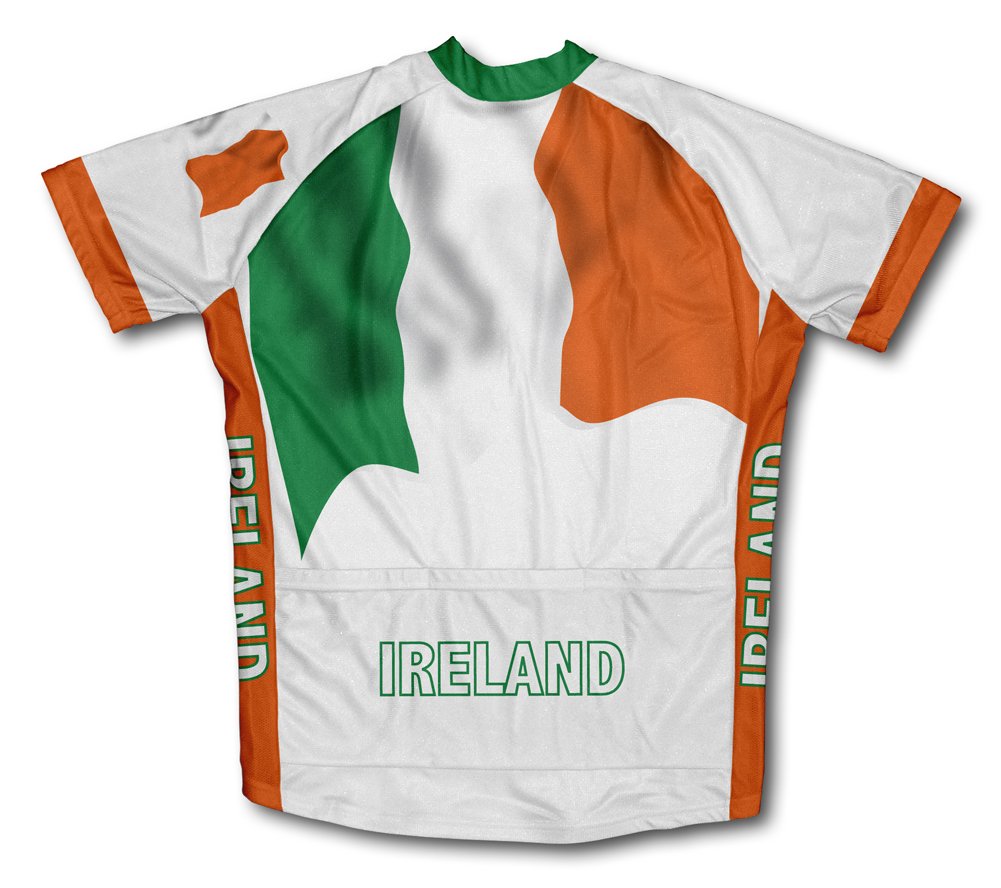 ScudoPro Ireland Flag Short Sleeve Cycling Jersey for Men - Size 4XL