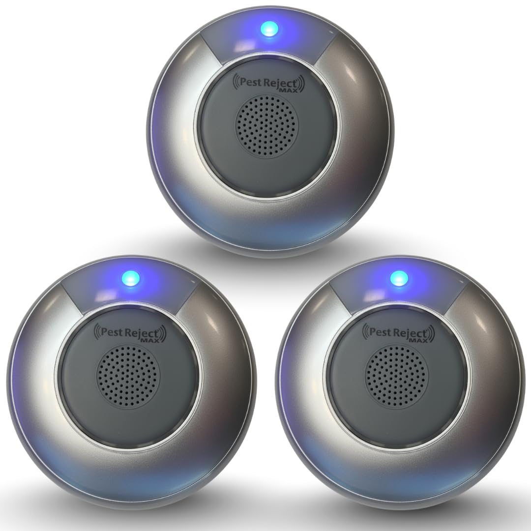 MAX, repellente efficace per parassiti, insetti e roditori, più potente e più efficace, tecnologia elettromagnetica + ultrasuoni, frequenza variabile (3)