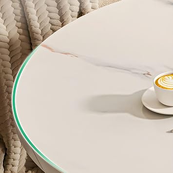 Modern 3 Legs Cocktail Table Modern Round Coffee Table Small Coffee Table Small Round Table Sofa Balcony Economical Small Table Marble Shelves Included 18.9 L x 18.9 W x 28.3 H