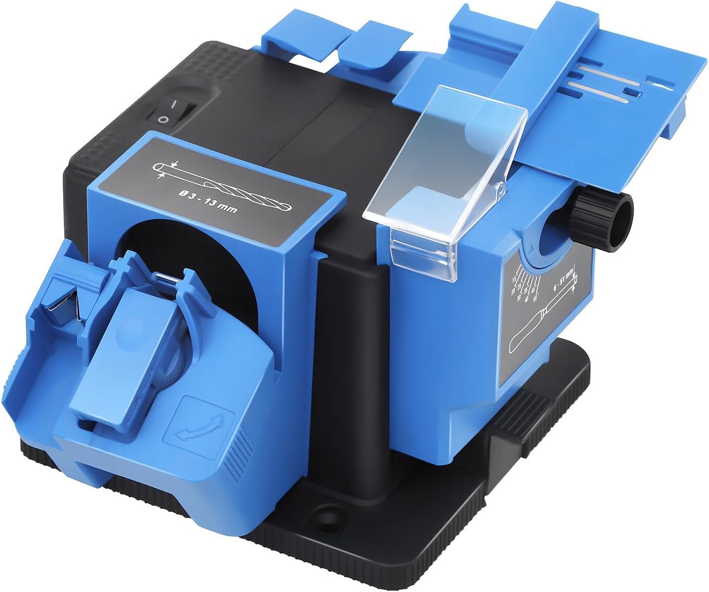 Electric Drill Bit Sharpener 110V Multifunctional Grinding Machine for Knives Scissors Chisels with Adjustable Angle Home Workshop Garage