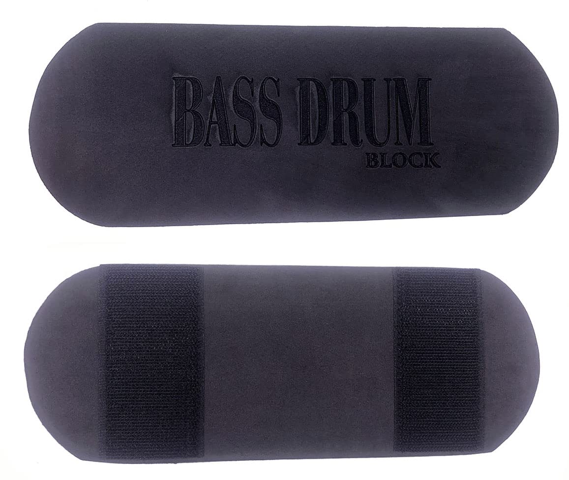 Jiayouy Bass Drum Anker System Kick Drum Stopper Dämpfer Percssion Zubehör Verhindert das Verrutschen von Trommel Set Schwarz