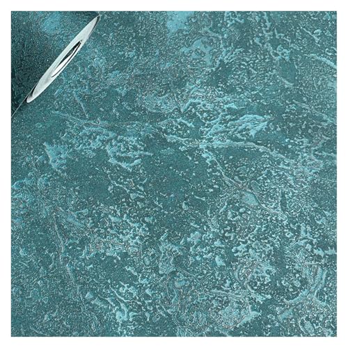 Papel pintado moderno para dormitorio verde oscuro estilo retro 5