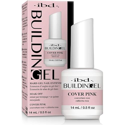IBD Building Gel, Hard Gel Nail Extension, Cover Pink, 0.5 oz