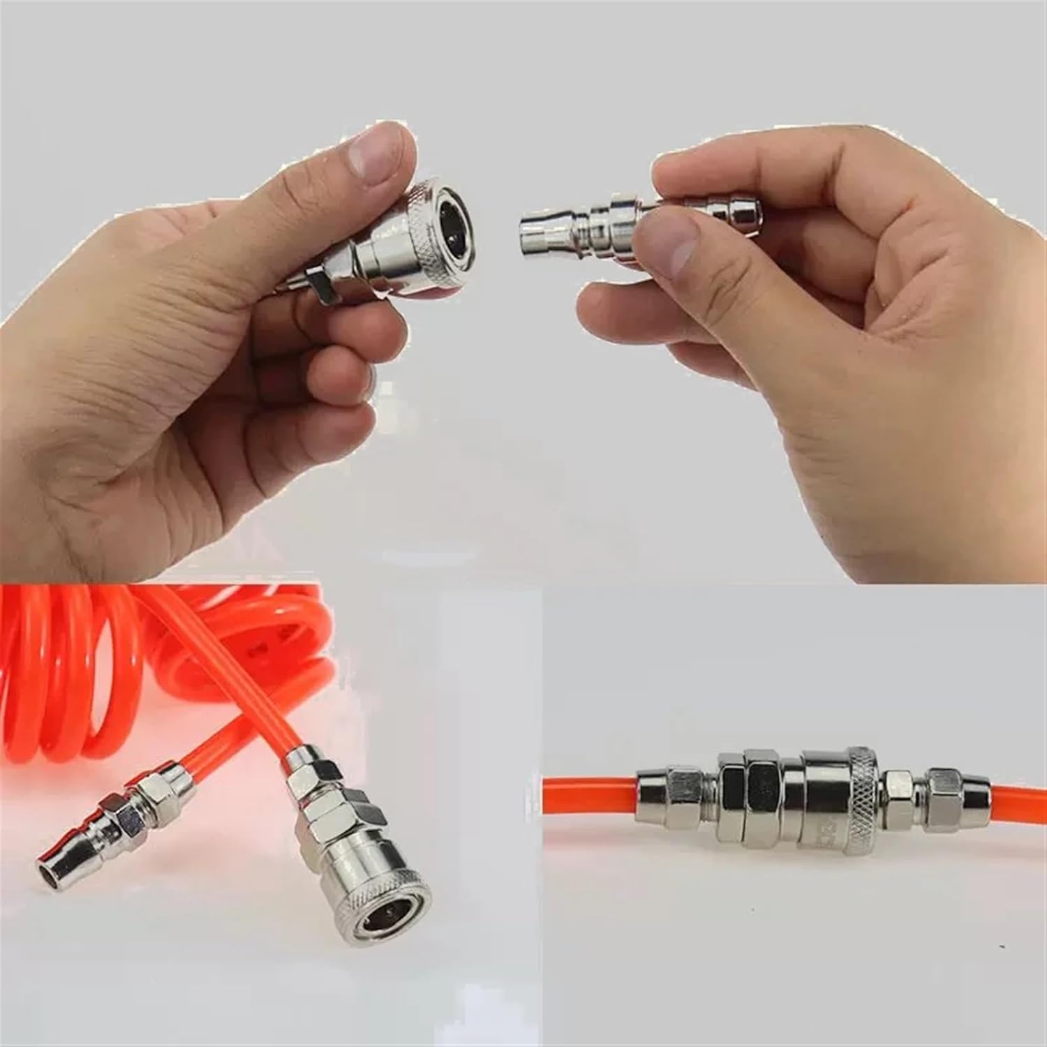 Pneumatic Connectors Coupling C-type Hose Fitting 6mm 8mm 10mm 12mm Quick Release Male Female Joint Air Compressor Accessories(SP PP,30)