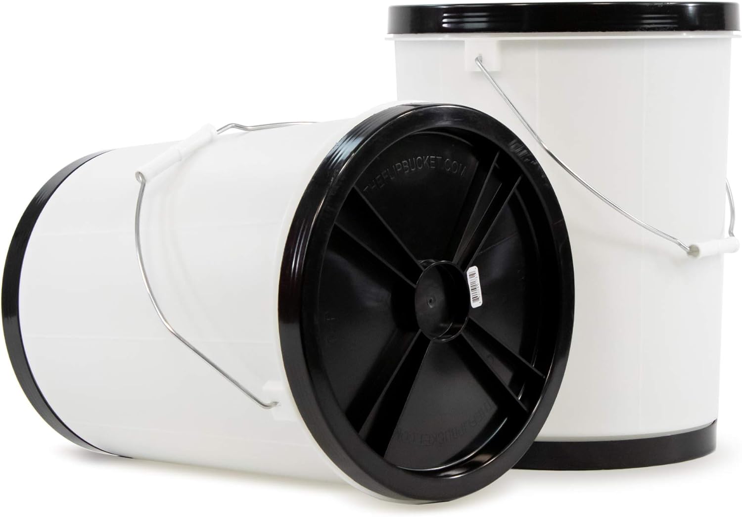 Amazon Com 5 Gallon Flip Bucket For Food Storage Great For Storing Wheat Rice Sugar Pet Food Grains And More 2 Buckets Home Kitchen